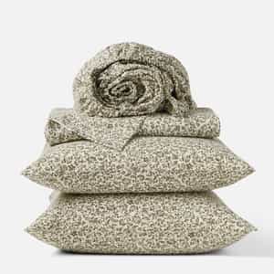 Organic Print Percale Sheet Set