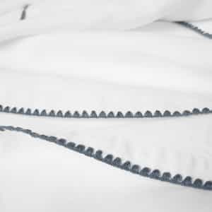Olivos Embroidered Organic Linen Napkins
