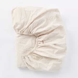 Organic Crinkled Percale&trade; Fitted Sheet