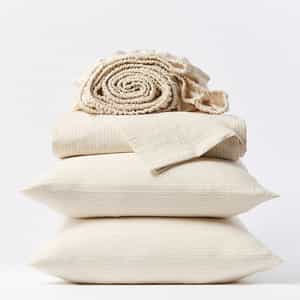 Organic Crinkled Percale Sheet Set