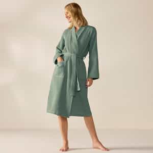 Unisex Organic Waffle Robe
