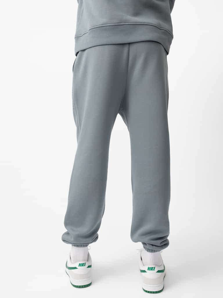 Back of man wearing smokey blue cityscape sweats |Color:Smokey Blue