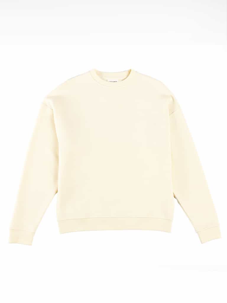 Alabaster cityscape crewneck with white background |Color:Alabaster