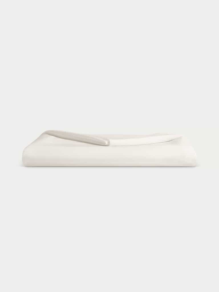 Creme top sheet folded with white background |Color:Creme