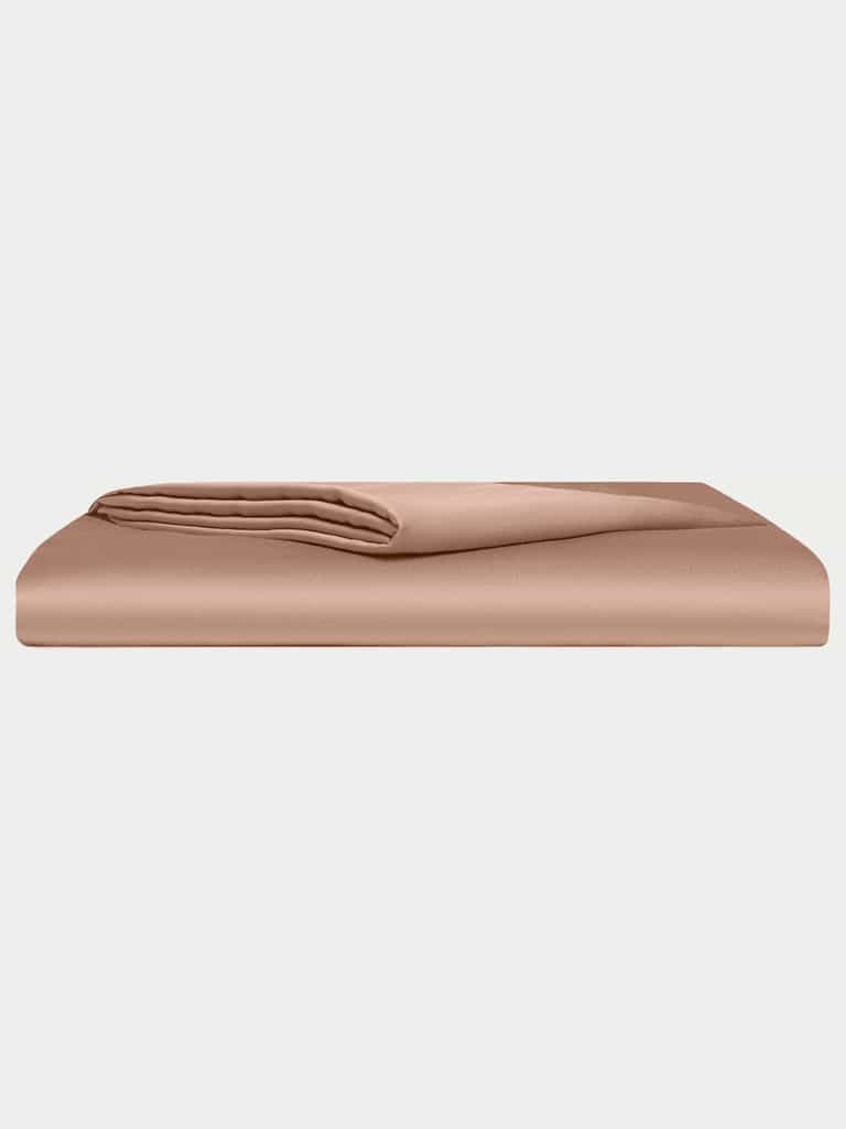 Clay top sheet folded with white background |Color:Clay
