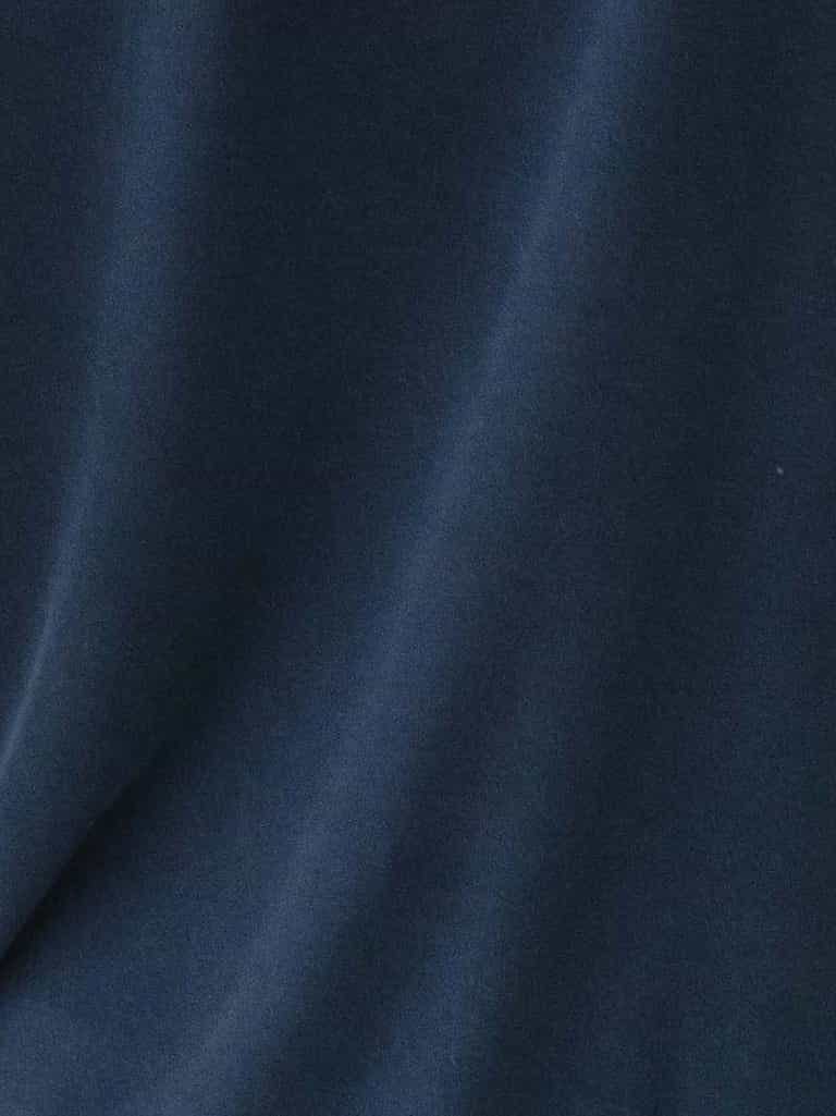 Navy Bamboo Jogger Set. The photo was taken close up, showing off the print of the joggers. |Color: Navy