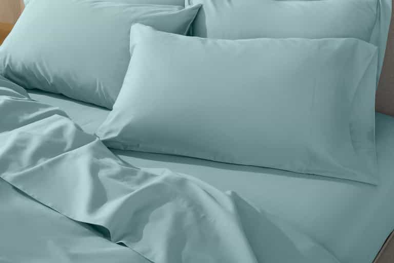 Cloud Soft Organic Sateen Sheet Set | Pacific Blue