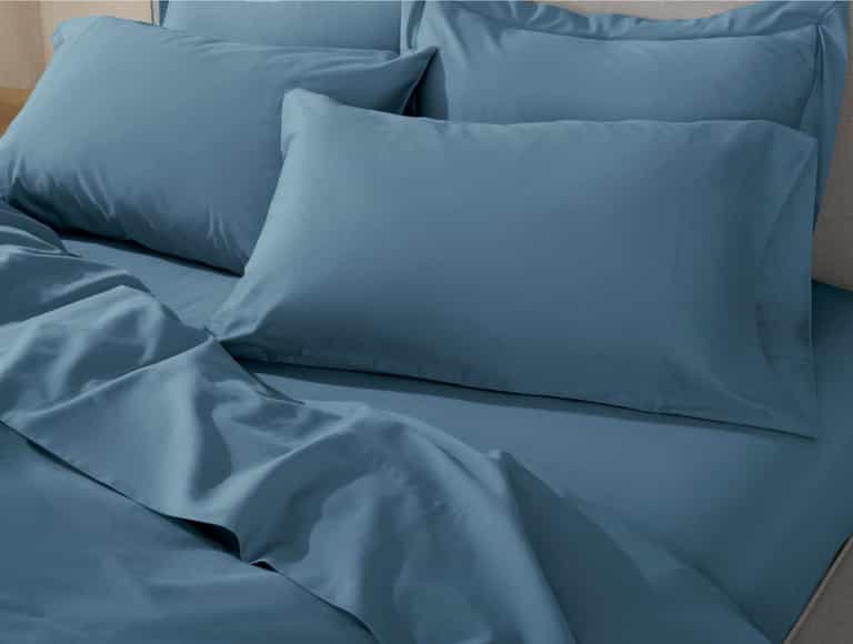 Classic Organic Sateen Sheet Set - Coyuchi | Cerulean
