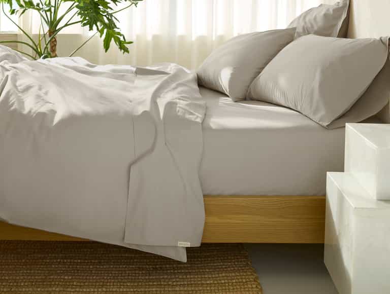 300 Thread Count Organic Percale Sheet Set - Coyuchi | Stone