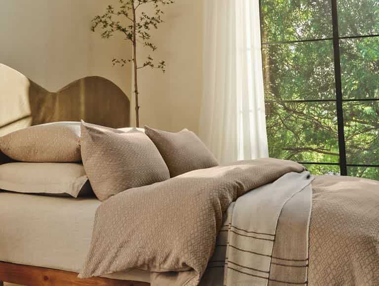 Capitola Organic Duvet Cover | Walnut