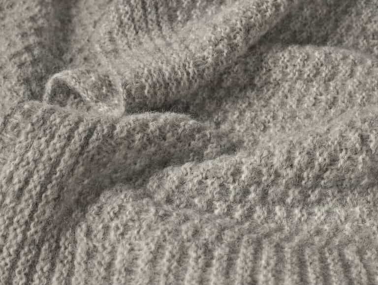 Cordillera Alpaca Cotton Knit Throw | Gray Heather