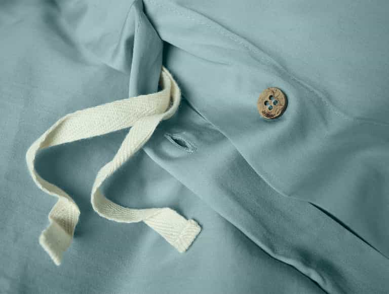 Cloud Soft Organic Sateen Duvet Cover | Pacific Blue