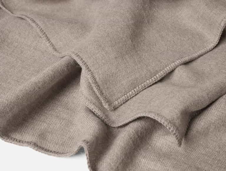 Pacaya Baby Alpaca Throw | Taupe Heather