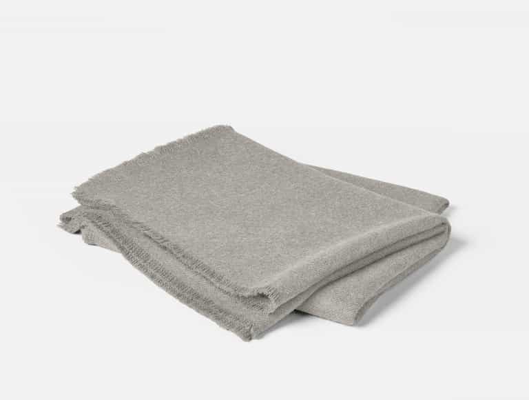 Pacaya Baby Alpaca Throw | Gray Heather