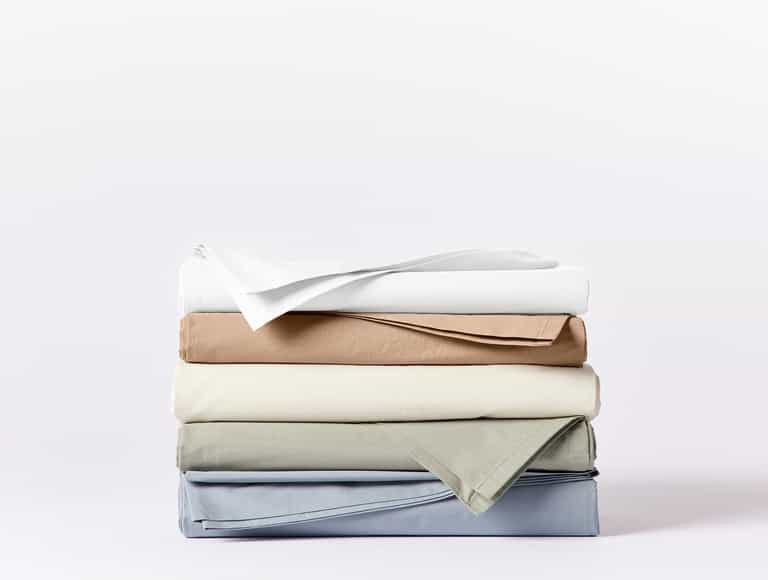 300 Thread Count Organic Percale Sheet Set - Coyuchi | Alpine White