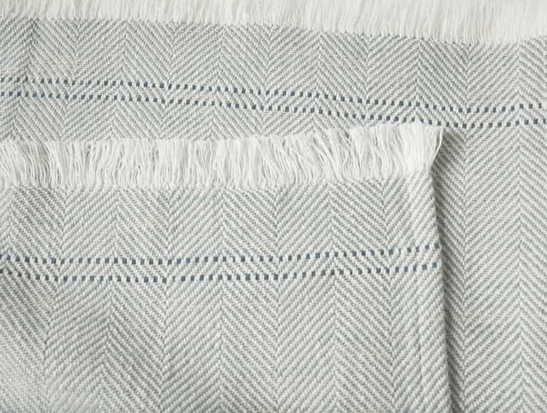Canyon Organic Throw - Coyuchi | Lagoon Herringbone