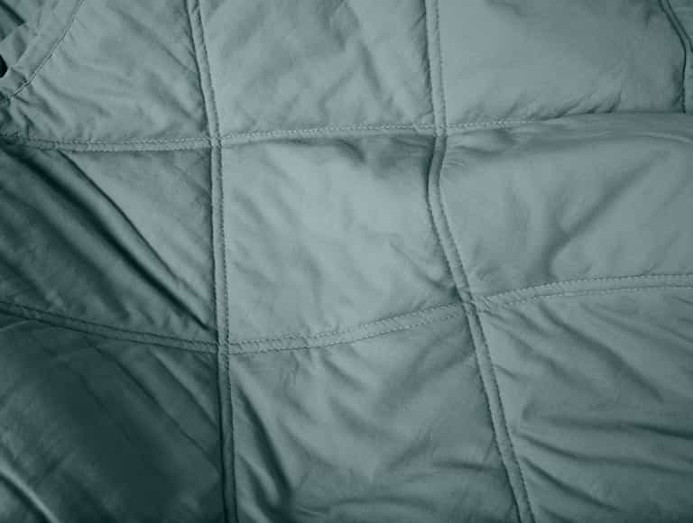 Diamond-Stitched Organic Cotton Comforter | Lagoon