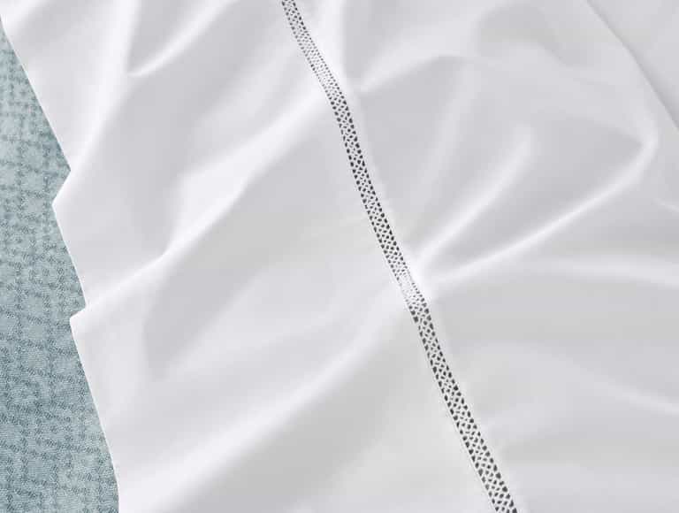 Refined Organic Percale Sheet Set - Coyuchi | Lattice Alpine White