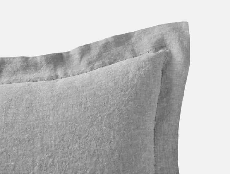 Organic Relaxed Linen Sham - Coyuchi | Slate Chambray