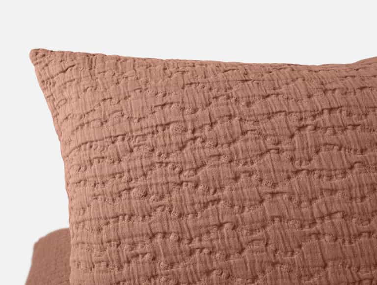 Pescadero Matelasse Organic Sham - Coyuchi | Praline