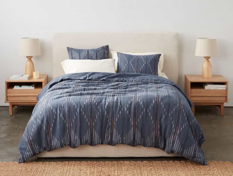 Morelia Organic Duvet Cover | Moonlight Blue