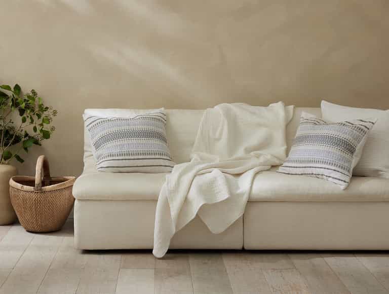 Cozy Cotton Organic Throw | Alpine White