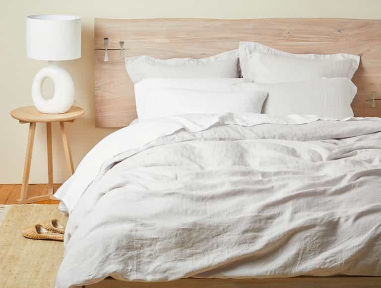 Organic Relaxed Linen Duvet Cover | Fog