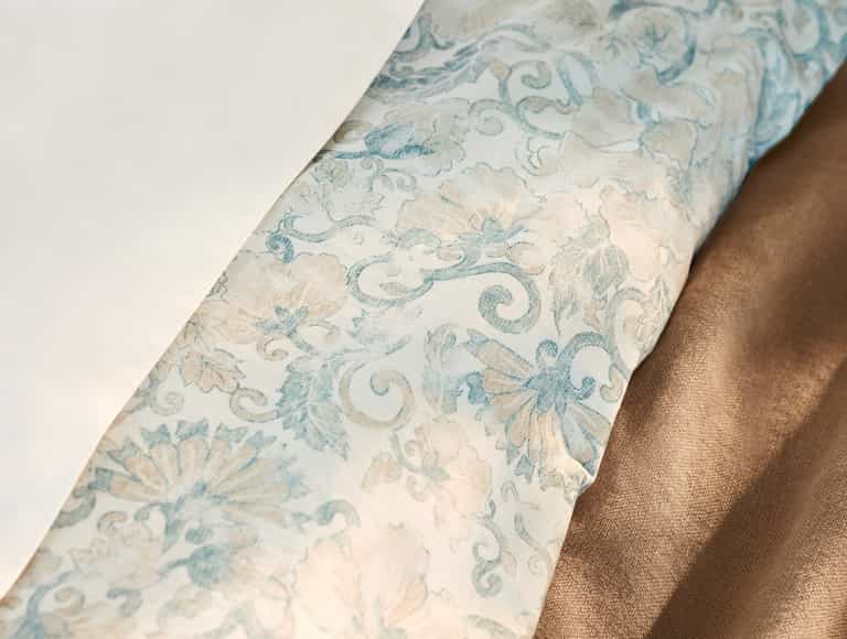 Solana Organic Print Duvet Cover - Coyuchi | Tidal w/Doe