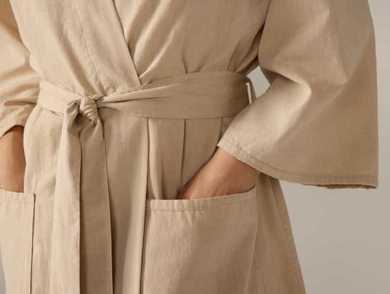 Women's Isla Organic Cotton Robe | Hazel Chambray