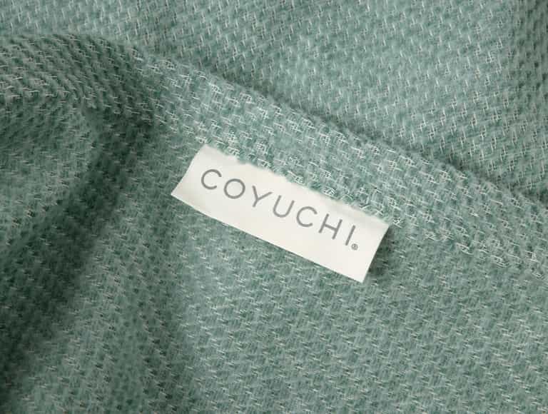 Sequoia Washable Organic Cotton & Wool Throw | Fern