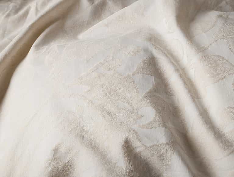 Heritage Organic Jacquard Duvet Cover - Coyuchi | Alpine White w/Stone