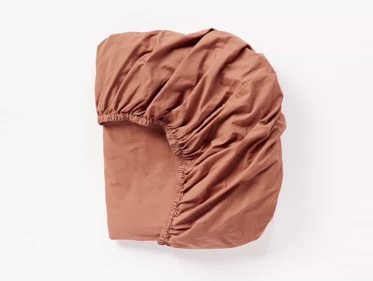 Organic Crinkled Percale&trade; Fitted Sheet