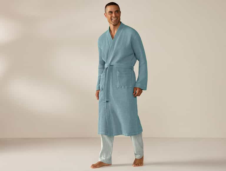 Unisex Organic Waffle Robe
