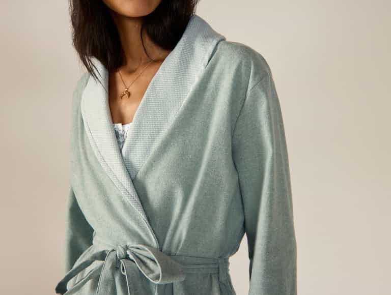 Women's Cloud Brushed Organic Flannel Robe