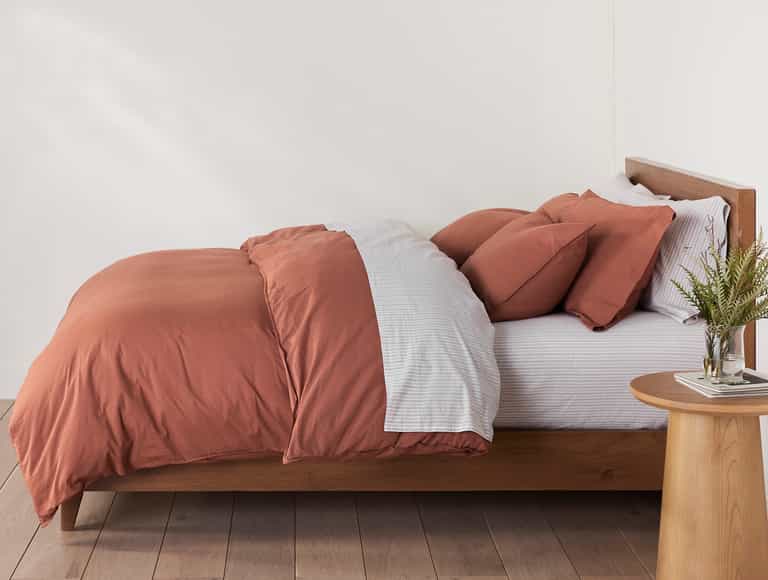 Organic Crinkled Percale&trade; Fitted Sheet