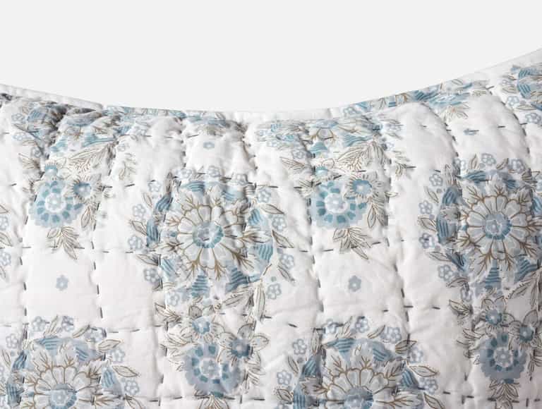 Flores Handstitched Organic Sham