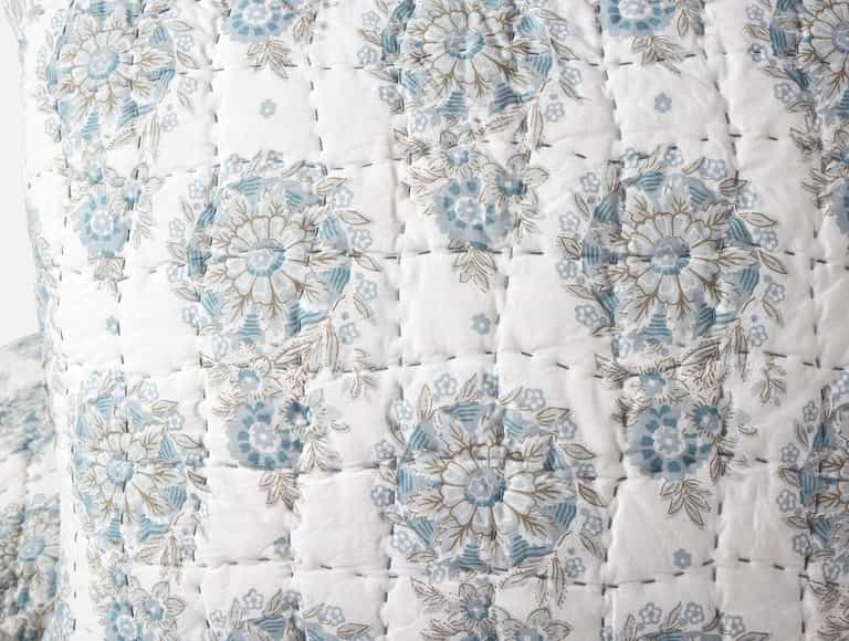 Flores Handstitched Organic Sham