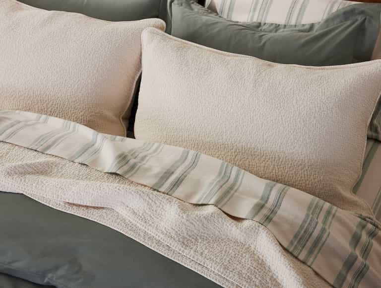 Cascade Organic Matelasse Sham