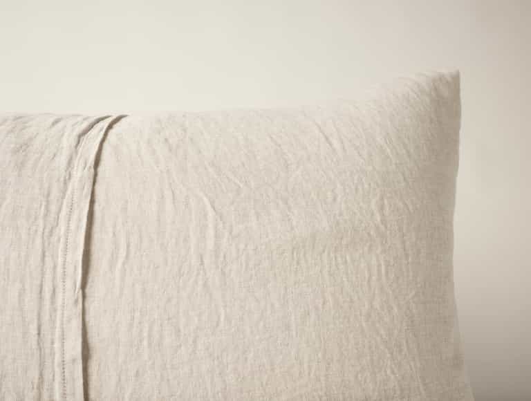 Cambria Embroidered Organic Linen Sham