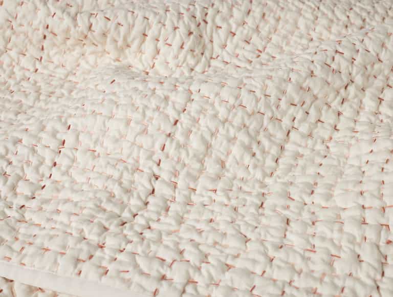 Pebbled Handstitched Organic Toddler Quilt