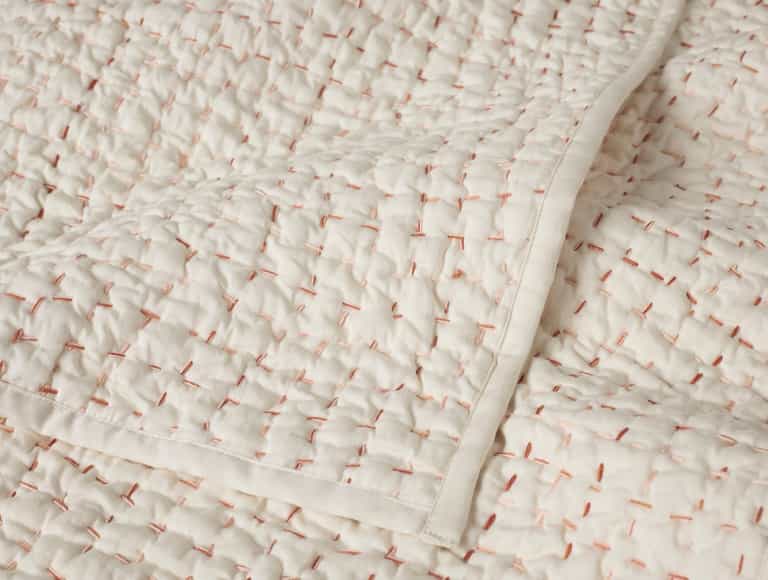 Pebbled Handstitched Organic Toddler Quilt