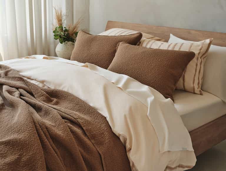Cascade Organic Matelasse Coverlet