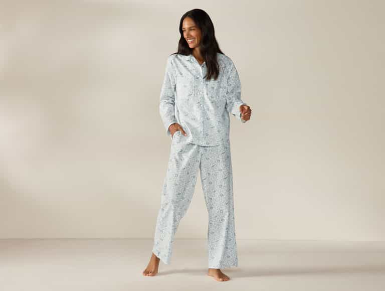Women's Isla Organic Cotton Long Sleeve Pajama Set