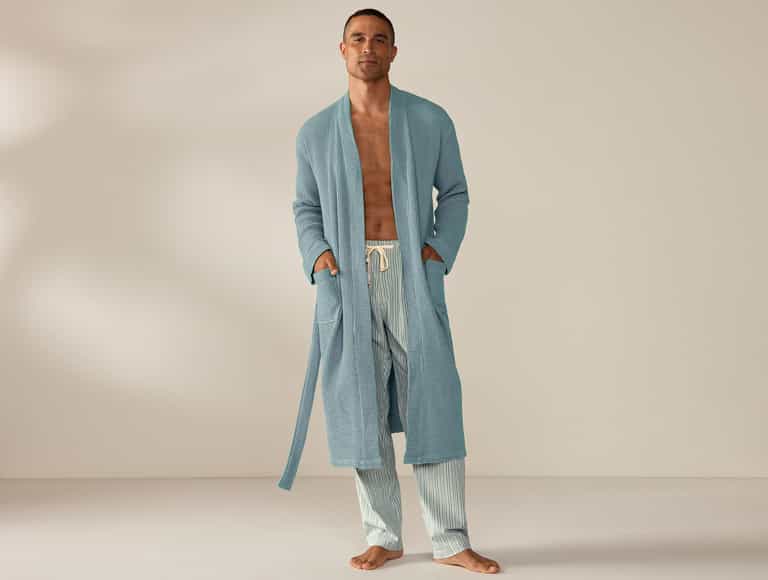 Unisex Organic Waffle Robe