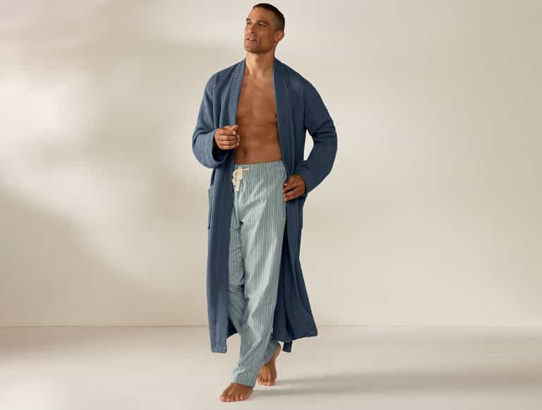 Unisex Organic Waffle Robe