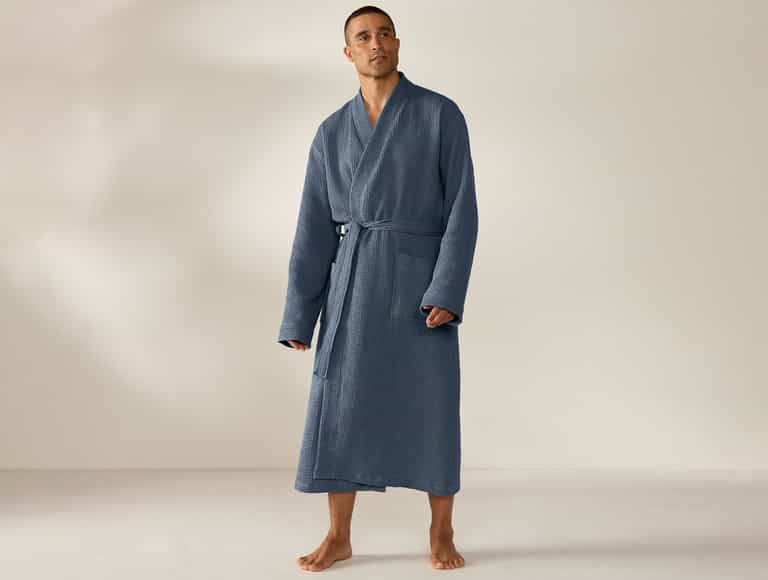 Unisex Organic Waffle Robe