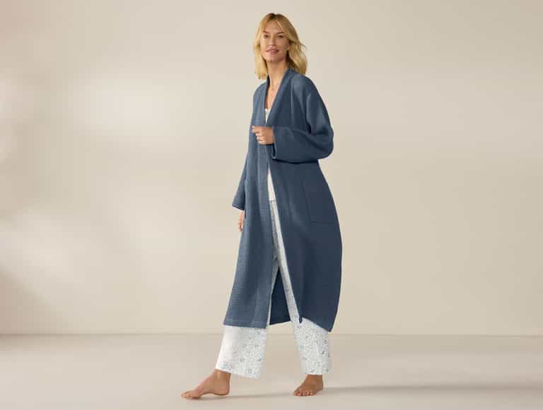 Unisex Organic Waffle Robe