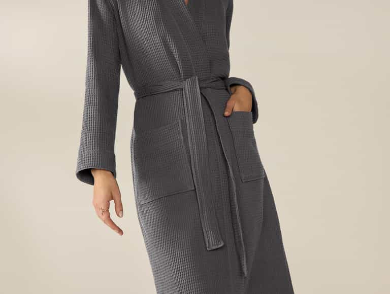 Unisex Organic Waffle Robe