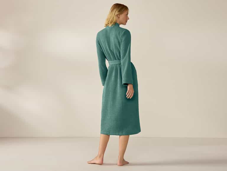 Unisex Organic Waffle Robe