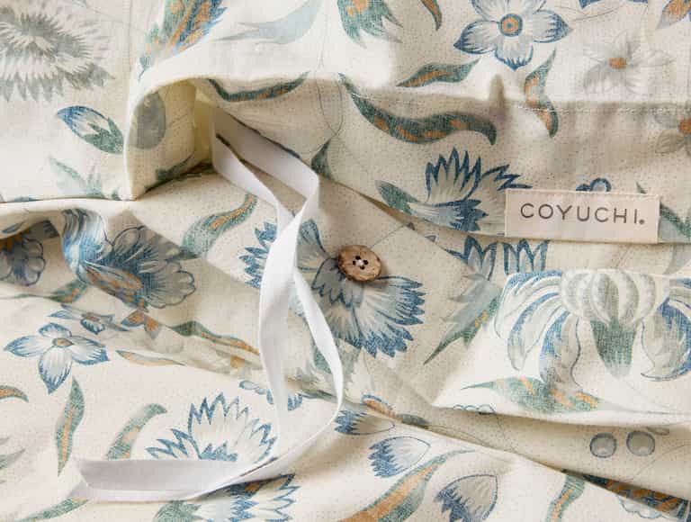 Viola Organic Print Duvet Cover